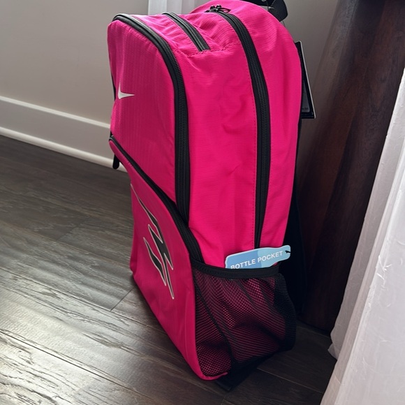 Nike Pink Prime Backpack,Large,3 compartment w/15” padded laptop slot and more - Picture 3 of 15